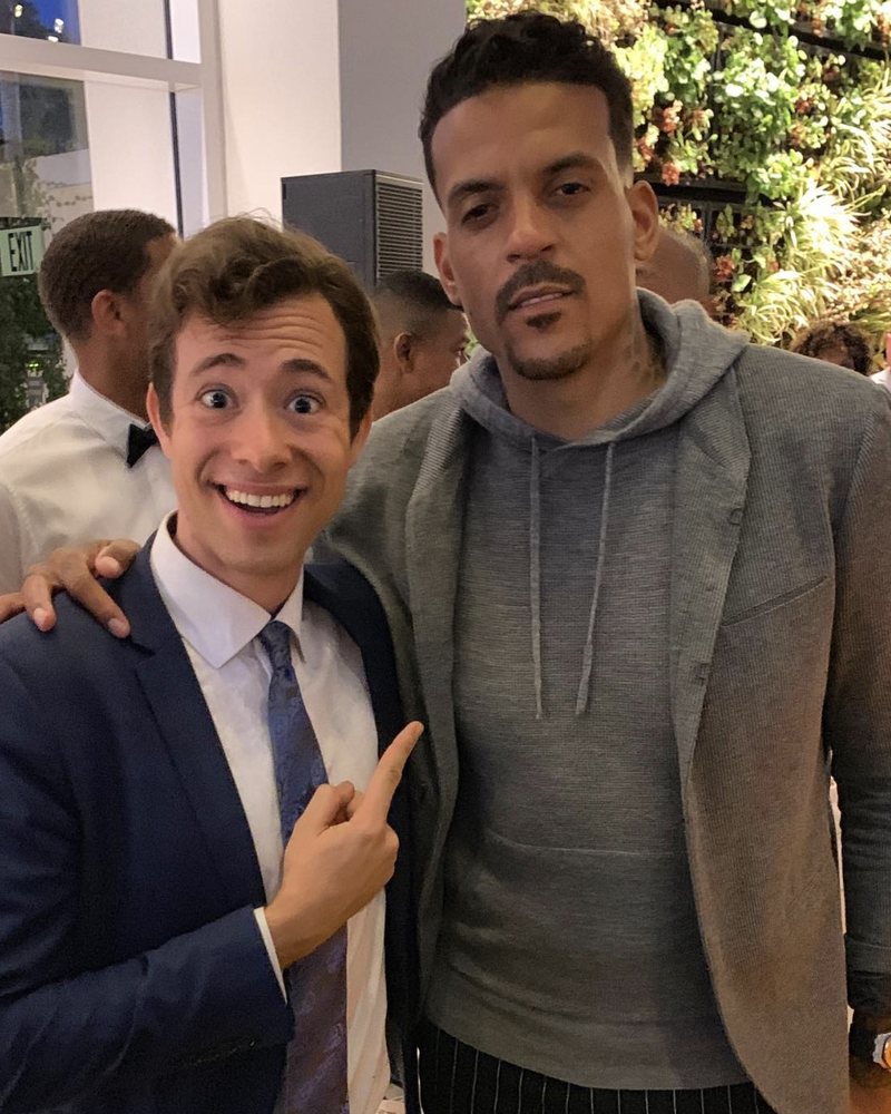Dylan George with NBA champion Matt Barnes