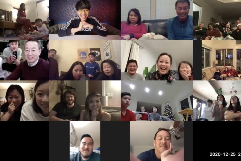 Guests watching Johnny Wu's live virtual magic show on Zoom