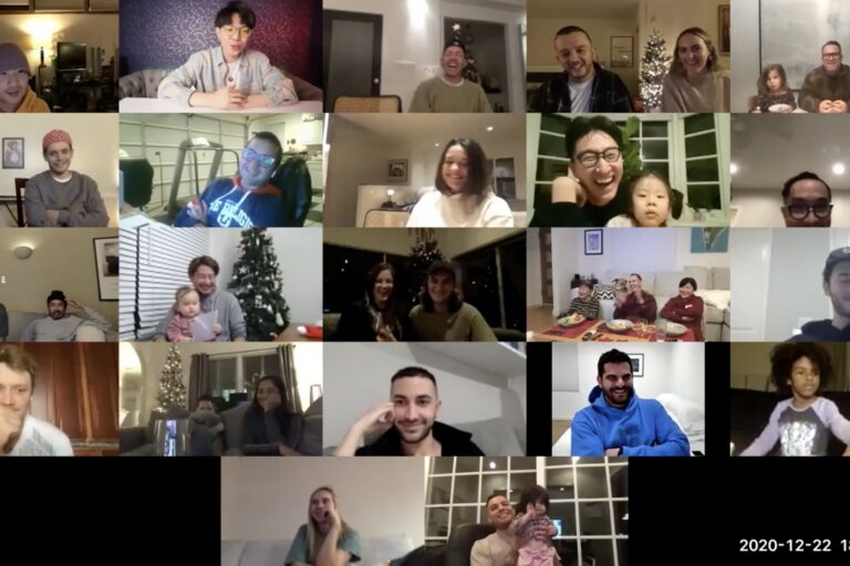 Guests watching Johnny Wu's live virtual magic show on Zoom