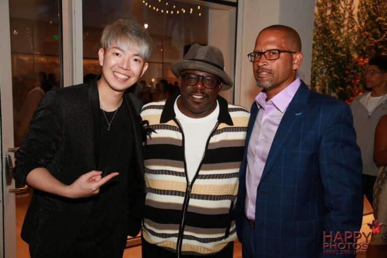 Johnny Wu with a celebrity guest after a private event