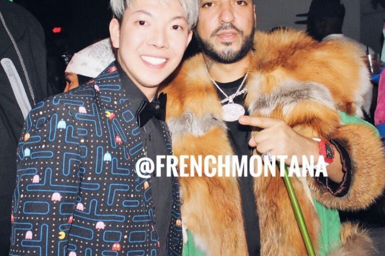 Johnny Wu with a celebrity guest after a private event