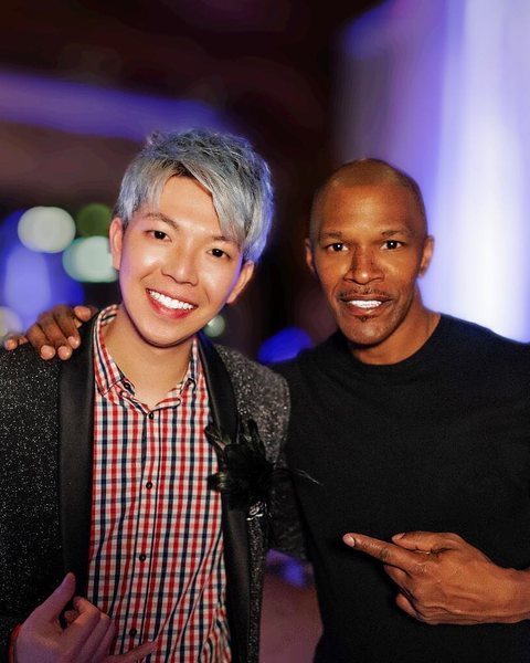 Johnny Wu with Jamie Foxx