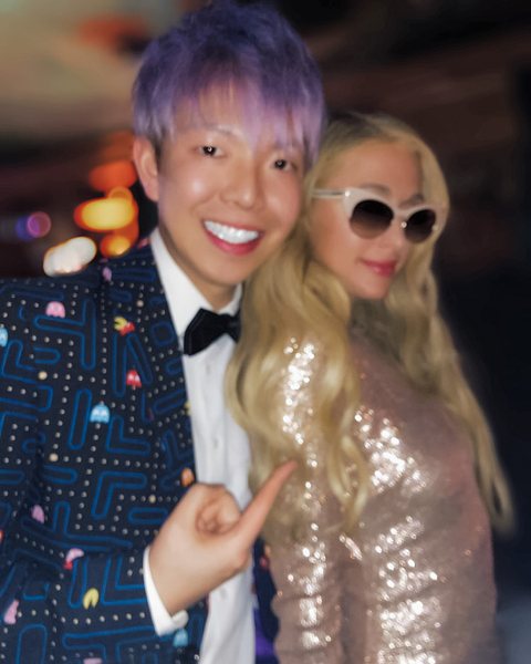 Johnny Wu with Paris Hilton